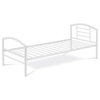 BED-1900 WT - Postel jednolůžková 90x200 cm, kovová bílý lesk