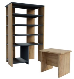 Botník BRADLEY dub kraft zlatý/antracit