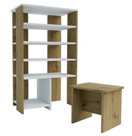 Botník BRADLEY dub artisan/bílá