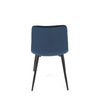 CT-281 BLUE4 - Židle jídelní, modrá sametová látka, nohy černý kov