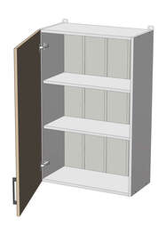 Horní vysoká skříňka š.60, v.92, Modena W60921, grafit/dub Sonoma