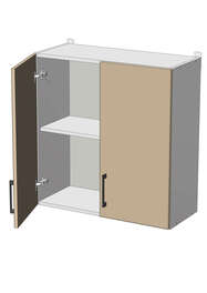 Horní skříňka š.70, v.72, Modena W7072, grafit/bílý mat