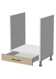 Dolní skříňka na vestavnou troubu š.60, v.82, Modena LG6082, grafit/jasan