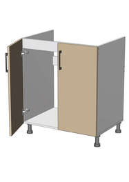 Dolní dřezová skříňka š.70, v.82, Modena LS7082, grafit/dub Sonoma