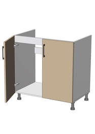 Dolní dřezová skříňka š.80, v.82, Modena LS8082, grafit/dub Sonoma