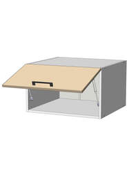 Horní nástavba š.60, v.36, Modena M6036, grafit/bílý mat