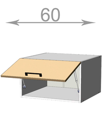 Horní nástavba š.60, v.36, Modena M6036, bílá/bílý mat
