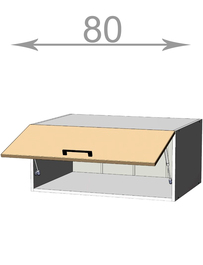 Horní nástavba š.80, v.36, Kaiser M8036, bílá/krémová lesk