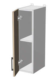 Horní regál š.20, v.72, Modena W2072F, grafit/antracit