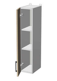 Horní vysoká skříňka š.20, v.92, Modena W2092F, grafit/šedá činčila