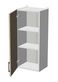 Horní vysoká skříňka š.40, v.92, Modena W4092, grafit/jasan