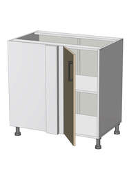 Dolní rohová skříňka š.80, v.82, Modena BC80821, grafit/jasan