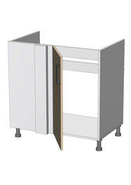 Dolní rohová dřezová skříňka š.80, v.82, Modena BCS80822, grafit/antracit