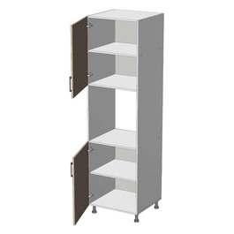 Dolní potravinová skříň na vestavnou troubu š.60, v.214, Modena HL602143, grafit/antracit