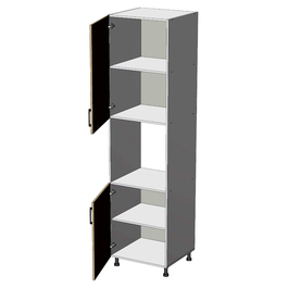 Dolní vysoká potravinová skříň na vestavnou troubu š.60, v.234, Modena HL602343, bílá/antracit