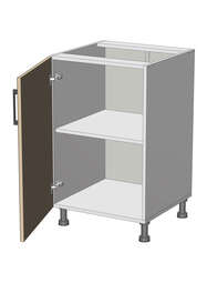 Dolní skříňka š.50, v.82, Modena L5082, grafit/bílý mat