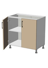 Dolní skříňka š.80, v.82, Modena L8082, grafit/bílý mat