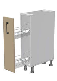 Dolní cargo skříňka š.20, v.82, Modena LC2082, grafit/antracit