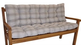 Polstr na zahradní lavičku 120 cm - látka Antik kostka