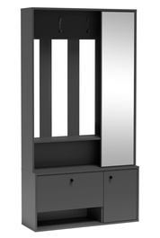 Předsíňová stěna LADNER šedý grafit