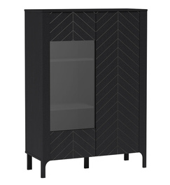 Vitrína na nohách 2D KENORA černý Painflow