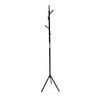 80001-01 BK - Věšák stojanový, výška 179 cm, kovová konstrukce, černý matný lak, nosnost 6 kg