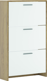 DUGAS skříňka na boty 3D, bílá/atelier light