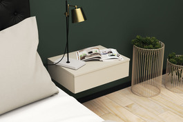 EMERSON noční stolek, saten