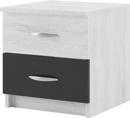 ESSEX 2 ks nočních stolků, antracit/light artwood