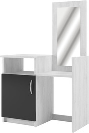 ESSEX toaletní stolek se zrcadlem, antracit/light artwood