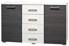 TANGER kombinovaná komoda, bílá/dakar