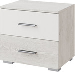 ESTEVAN noční stolek, bílá / light artwood