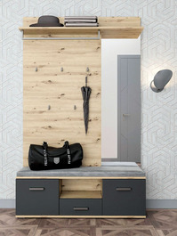 TANGER předsíňová sestava, dub Artisan/antracit