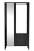 Předsíňová stěna se zrcadlem KENORA černý Painflow