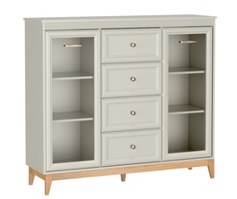 Vitrína 2D4S JASPER kašmír