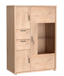 Vitrína 3D2S JORDAN dub krémový