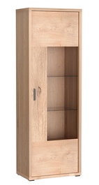 Vitrína 1D JORDAN dub krémový