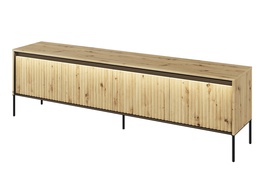 Televizní stolek 4D 193 s LED IPOLIS dub artisan/černá