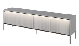 Televizní stolek 4D 193 s LED IPOLIS šedá/černá