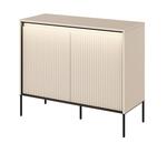 Komoda 2D s LED IPOLIS písková/černá