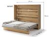 Výklopná široká postel 160 REBECCA dub artisan