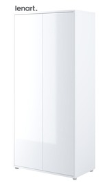 Šatní skříň 2D REBECCA bílá lesk/bílá mat
