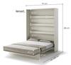 Výklopná vysoká postel 180 REBECCA kašmír
