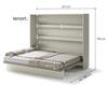 Výklopná široká postel 160 REBECCA kašmír
