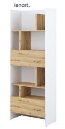 Regál 1D1S 84 cm REBECCA bílá/dub artisan