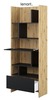 Regál 1D1S 84 cm REBECCA dub artisan/černá