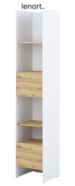 Regál 1D1S 44 cm REBECCA bílá/dub artisan