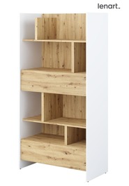 Regál 2S 178 cm REBECCA bílá/dub artisan