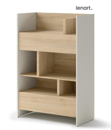 Regál 2S 138 cm REBECCA kašmír/dub nagano