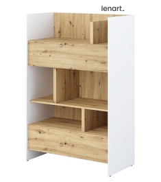 Regál 2S 138 cm REBECCA bílá/dub artisan